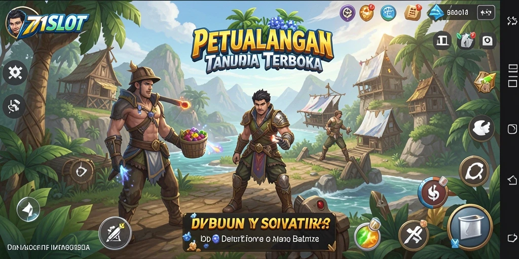 Screenshot gameplay 171SLOT yang menampilkan petualangan seru di dunia terbuka.