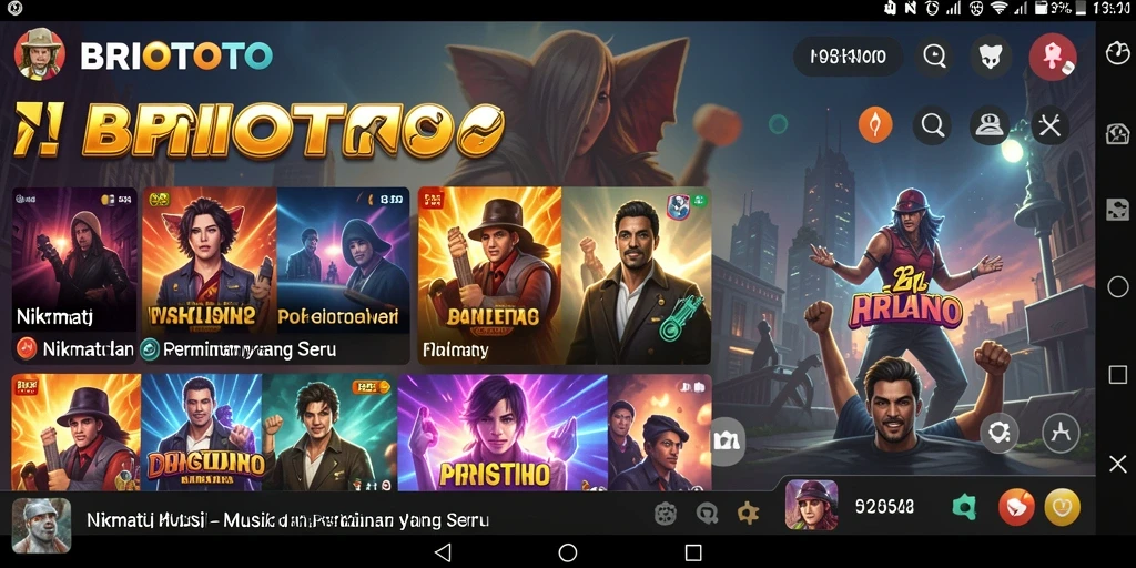 Tampilan gameplay BRIOTOTO yang seru dan menarik.