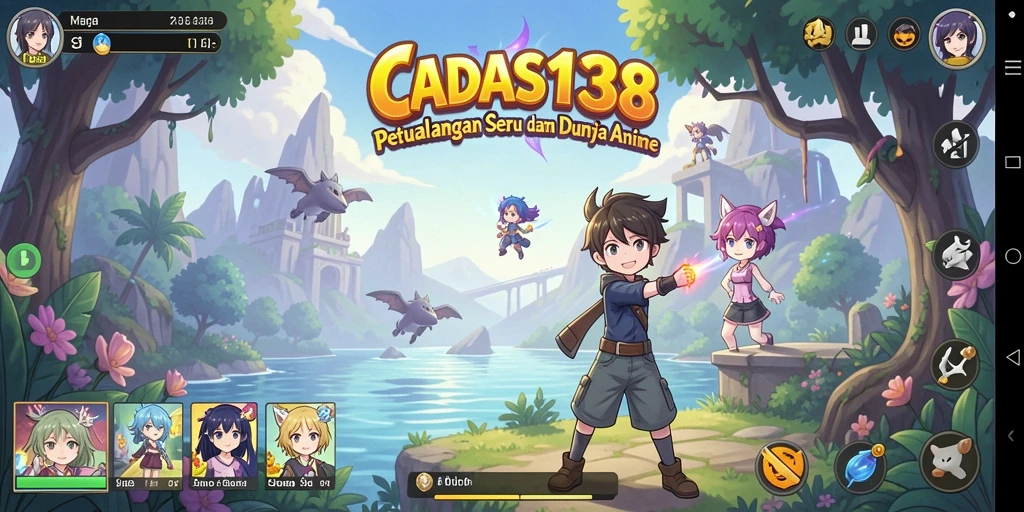Tampilan menarik dari gameplay CADAS138 yang penuh aksi anime.