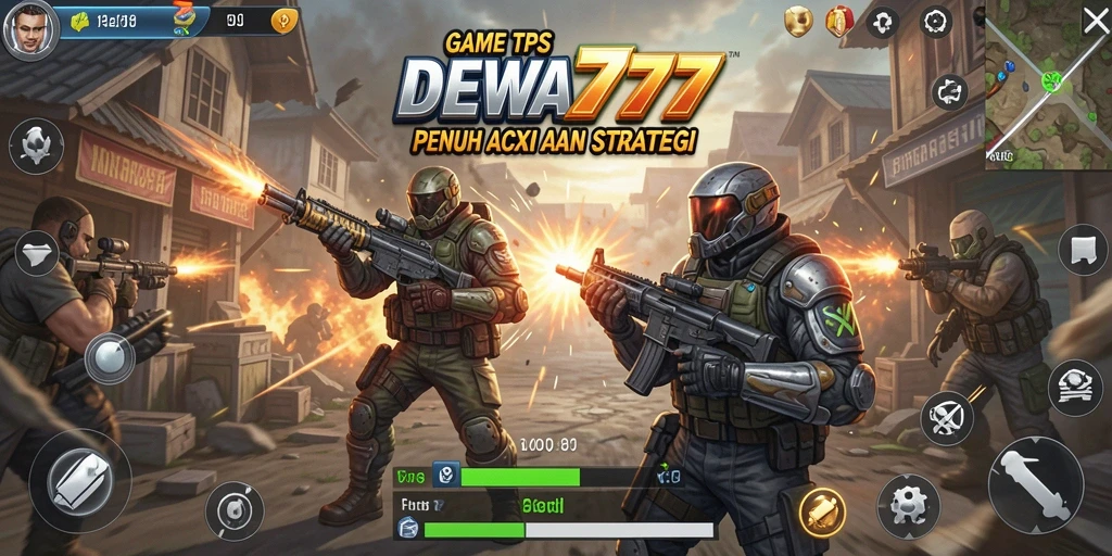 Tampilan gameplay DEWA777 yang seru dan mendebarkan dalam pertempuran TPS.