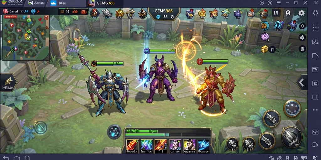 Tampilan gameplay menarik dari GEMS365 yang penuh strategi.