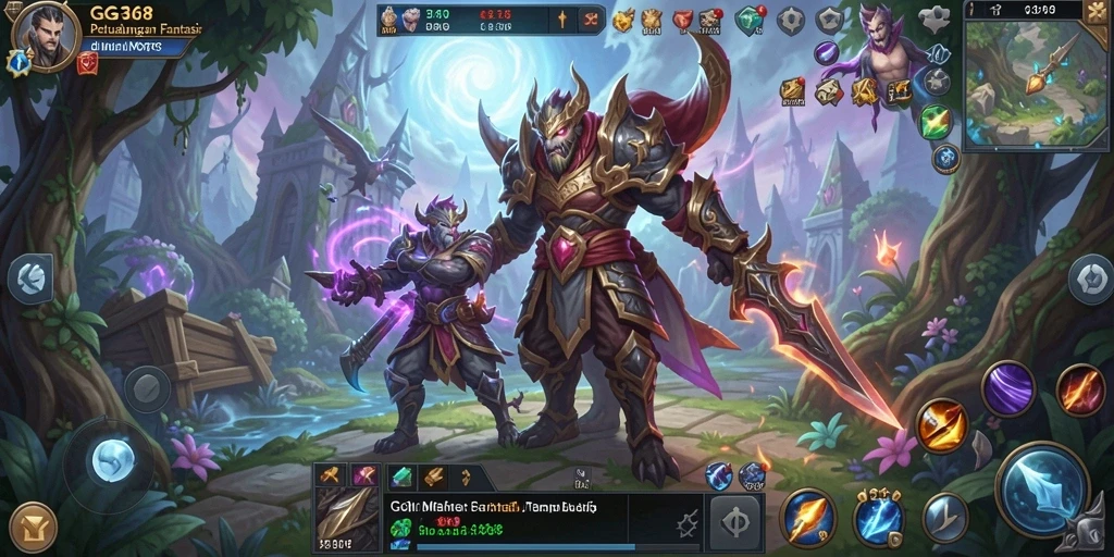 Tampilan menarik gameplay GG368 dalam dunia MMORPG.
