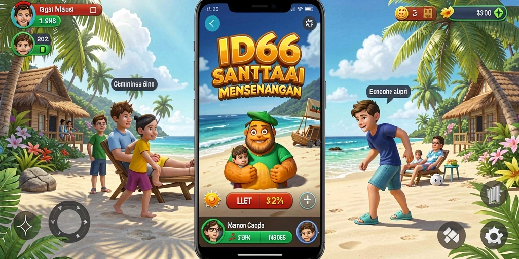 Tampilan gameplay yang menarik dan penuh warna dari ID66.