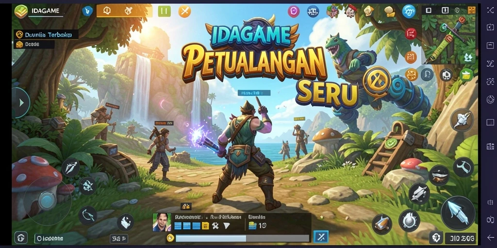 Screenshot menampilkan aksi seru dalam dunia Open World.