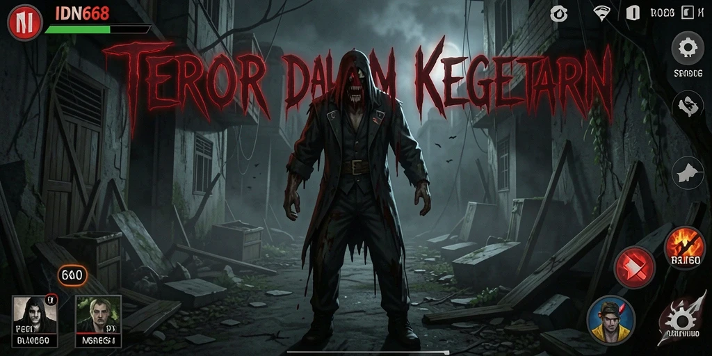 Gameplay menegangkan IDN668 dengan suasana Horror yang kental.
