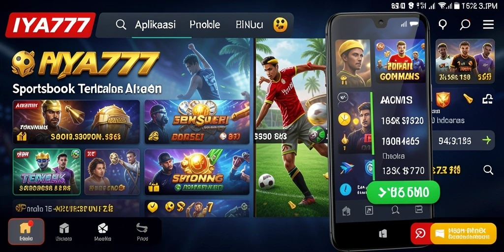 Tampilan screenshot utama IYA777 yang menampilkan pengalaman gameplay Sportsbook.