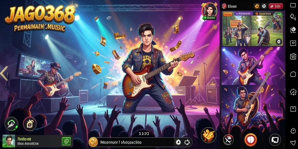 Screenshot JAGO368 menampilkan pemain menikmati permainan musik yang seru.