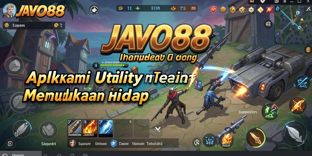 Screenshot dari aplikasi JAVO88 yang menunjukkan fitur Utility yang berguna.