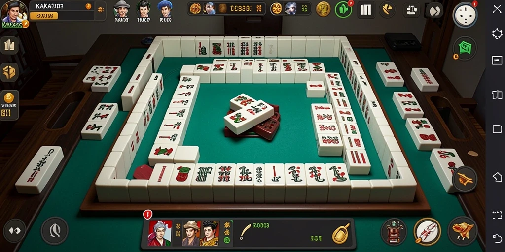 Screenshot gameplay KAKA303 menampilkan keseruan permainan Mahjong yang menantang.