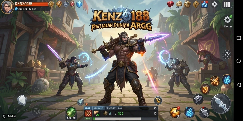 Tampilan menarik dari gameplay ARPG KENZO188 yang mendebarkan.