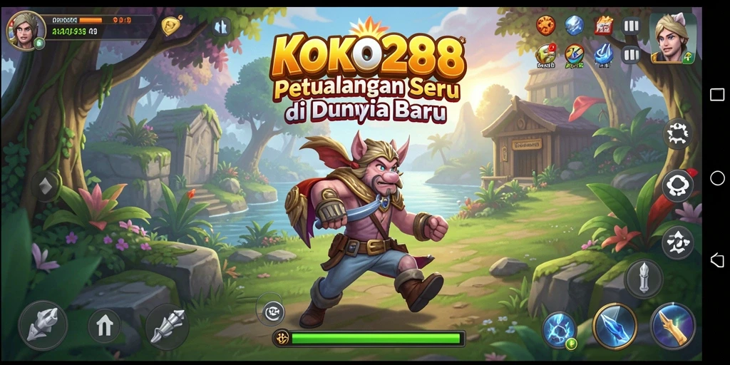 Screenshot gameplay KOKO288 menampilkan aksi petualangan yang seru.