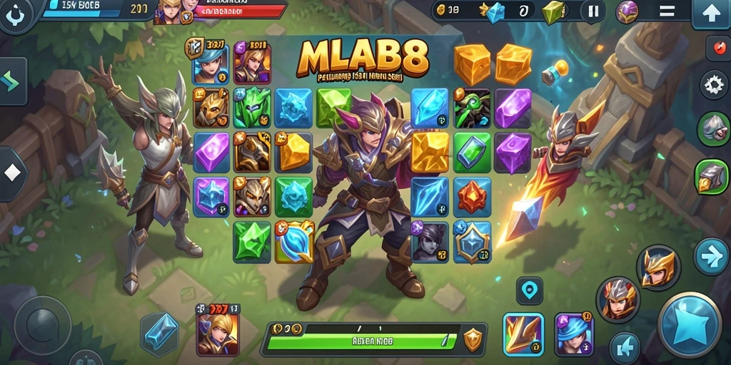 Tampilan gameplay Match-3 yang cerah dan penuh warna.