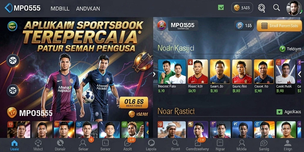 Tampilan gameplay Sportsbook MPO555 yang menarik dan interaktif.