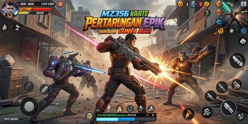 Tampilan gameplay MZ356 yang mendebarkan dan penuh aksi.