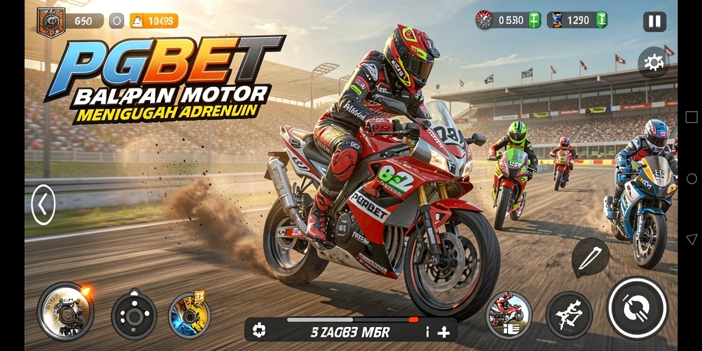 Gameplay PGBET yang mendebarkan di lintasan balapan.