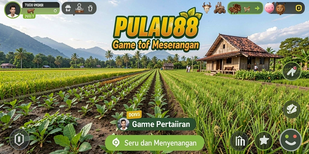 Gameplay seru PULAU88 dalam bertani dan mengelola pulau.