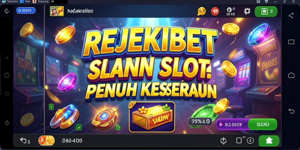 Tampilan gameplay menarik dari REJEKIBET dengan grafis Slot yang menawan.