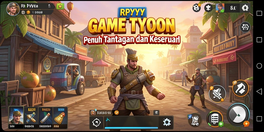 Screenshot gameplay RPYYY menampilkan aksi manajerial yang seru dan strategi bisnis.
