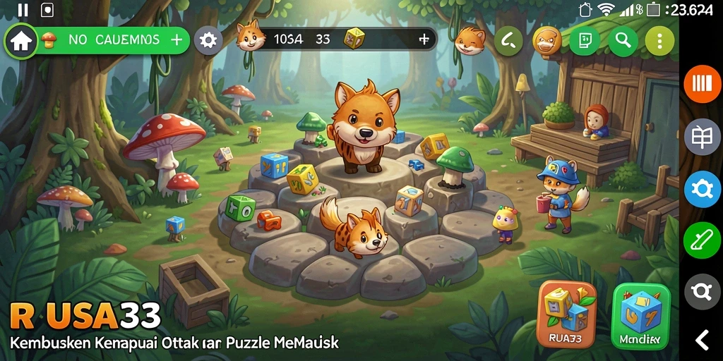 Tampilan gameplay RUSA33 dengan berbagai tantangan puzzle yang menarik.