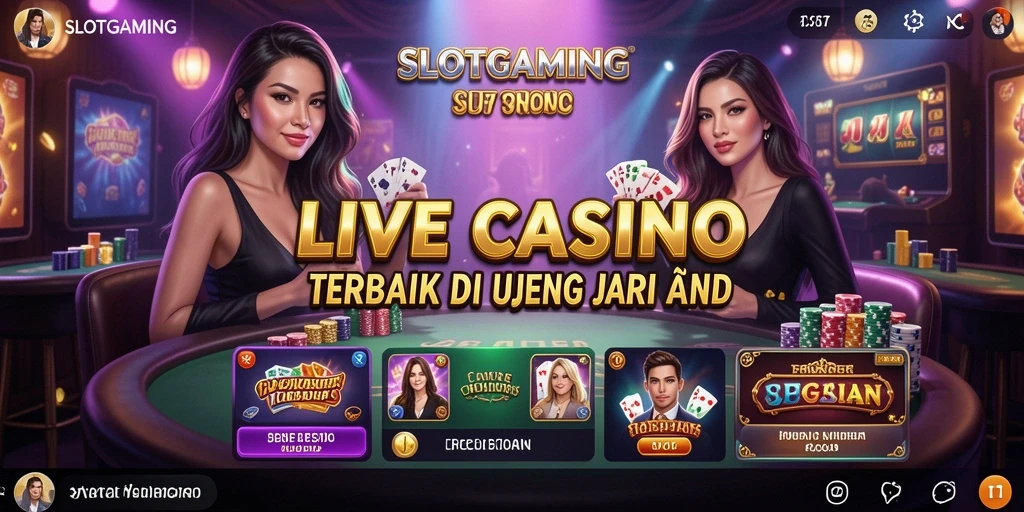 Gameplay mendebarkan di SLOTGAMING dengan dealer langsung.
