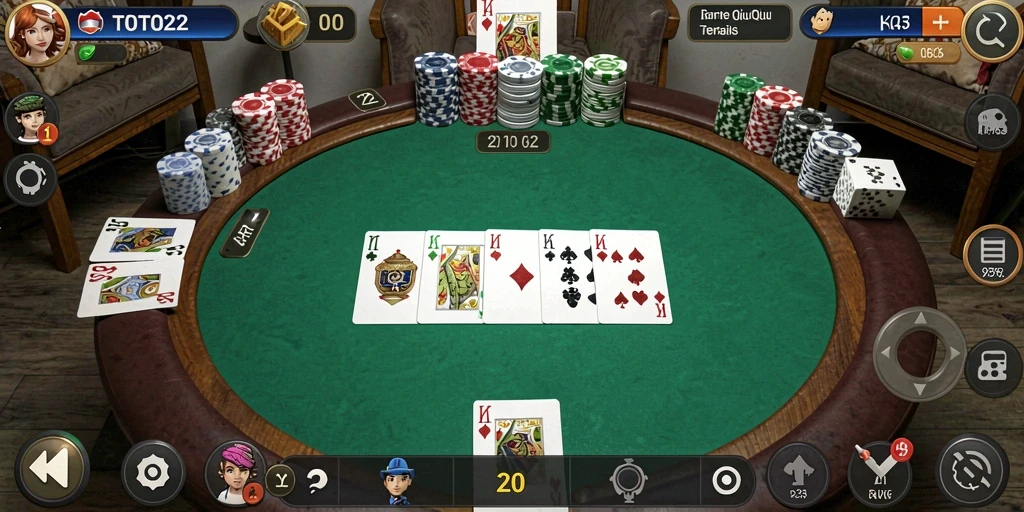 Tampilan gameplay TOTO22 yang seru dalam QiuQiu.
