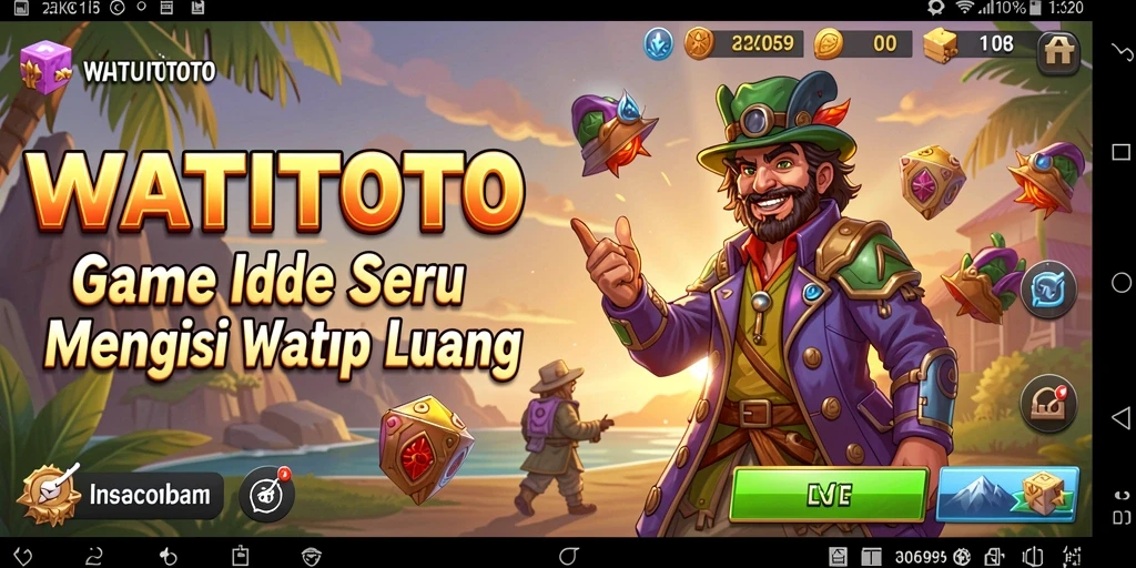 Tampilan gameplay menyenangkan dari WATITOTO yang mudah dimainkan.