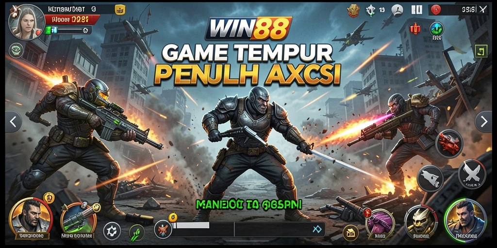 Tampilan gameplay WIN88 yang menegangkan dan penuh aksi.
