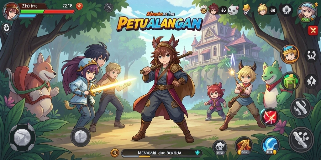 Tangkapan layar dari gameplay menakjubkan Z18 yang penuh aksi.